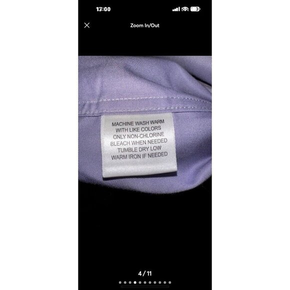 David Taylor PRONOT UOMO Shirts Long Sleeve Dress Button Up Men's 34/35 Lot Of 2 - Picture 4 of 12